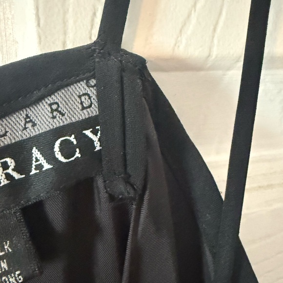 Vintage 1990s Linda Allard for Ellen Tracy Black Silk Slip Dress - Picture 7 of 11